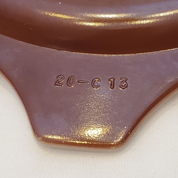 Pyrex 20-C13 Vintage Brown & White Casserole Baking Dish Cover Lid - Picture 7 of 8